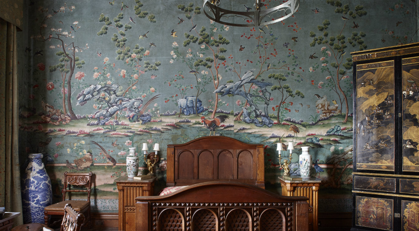 A Chinese inspired British wallpaper from the 18th Century