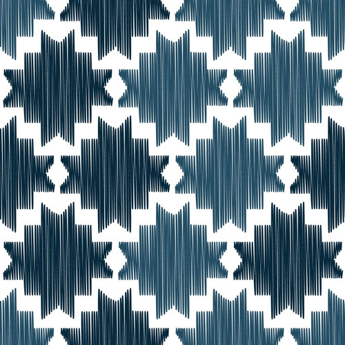 Ikat Youkat Blue Pattern
