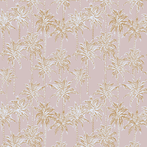 Let's Be Fronds Frosted Pink Half Scale wallpaper