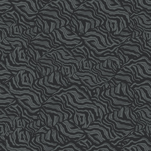 Sedimental Value wallpaper pattern in graphite color