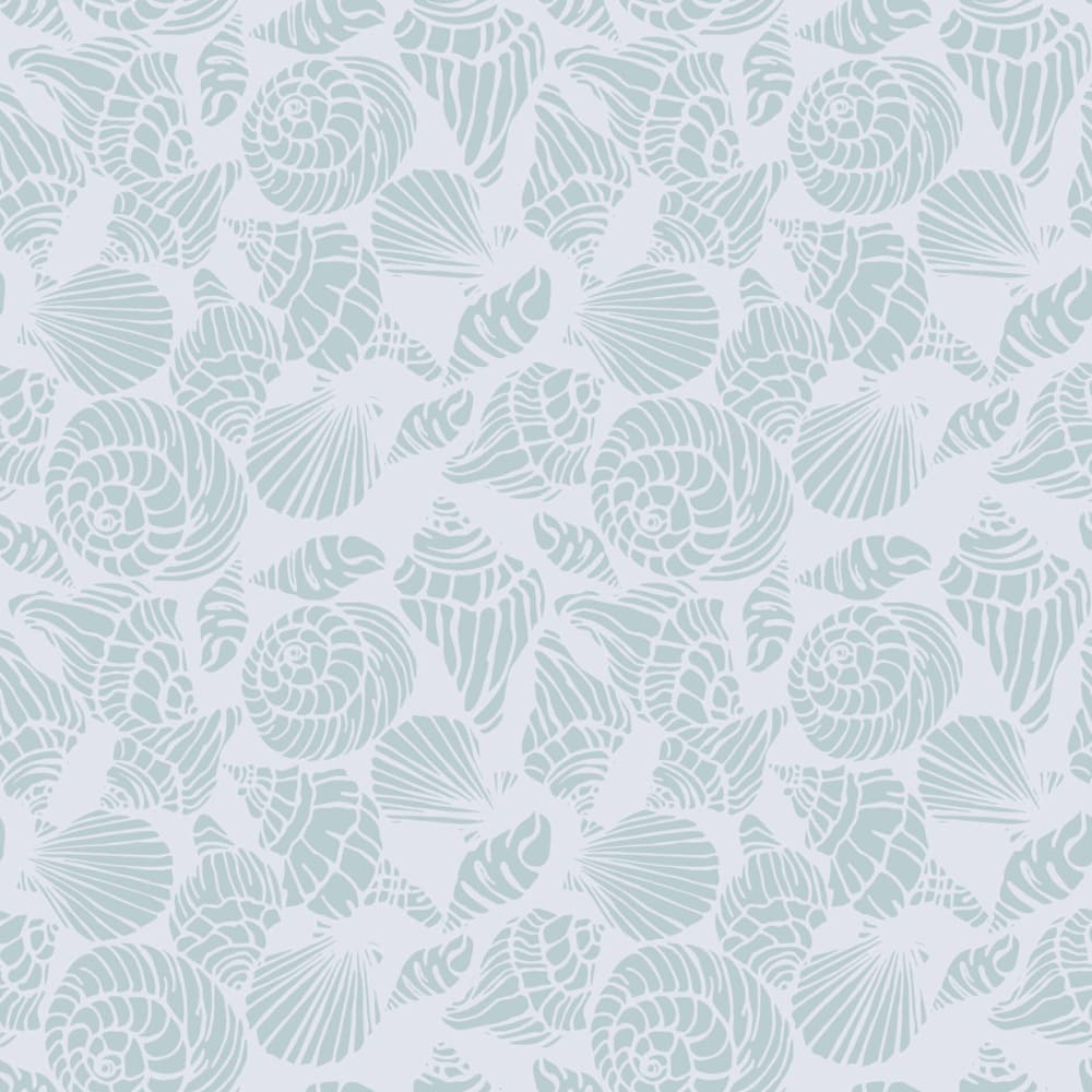 Shell Yeah Misty Surf Half Scale wallpaper