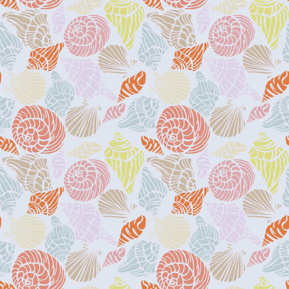 Shell Yeah Pastel Half Scale wallpaper