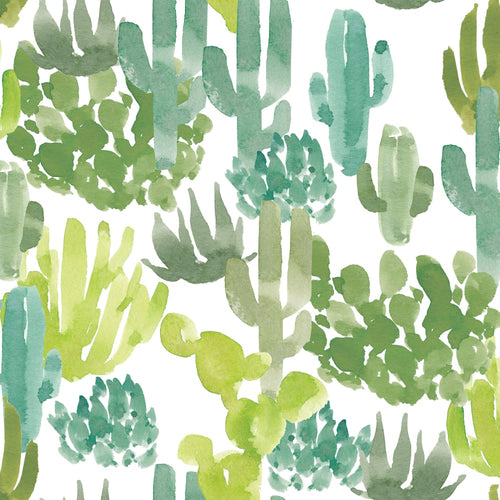 Welcome To The Jungle wall paper pattern - Succulent Desert Cacti