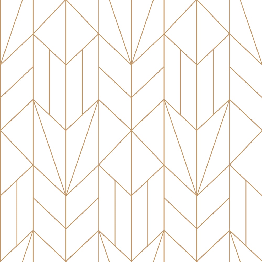 What&#39;s The Point wallpaper pattern, gold over white